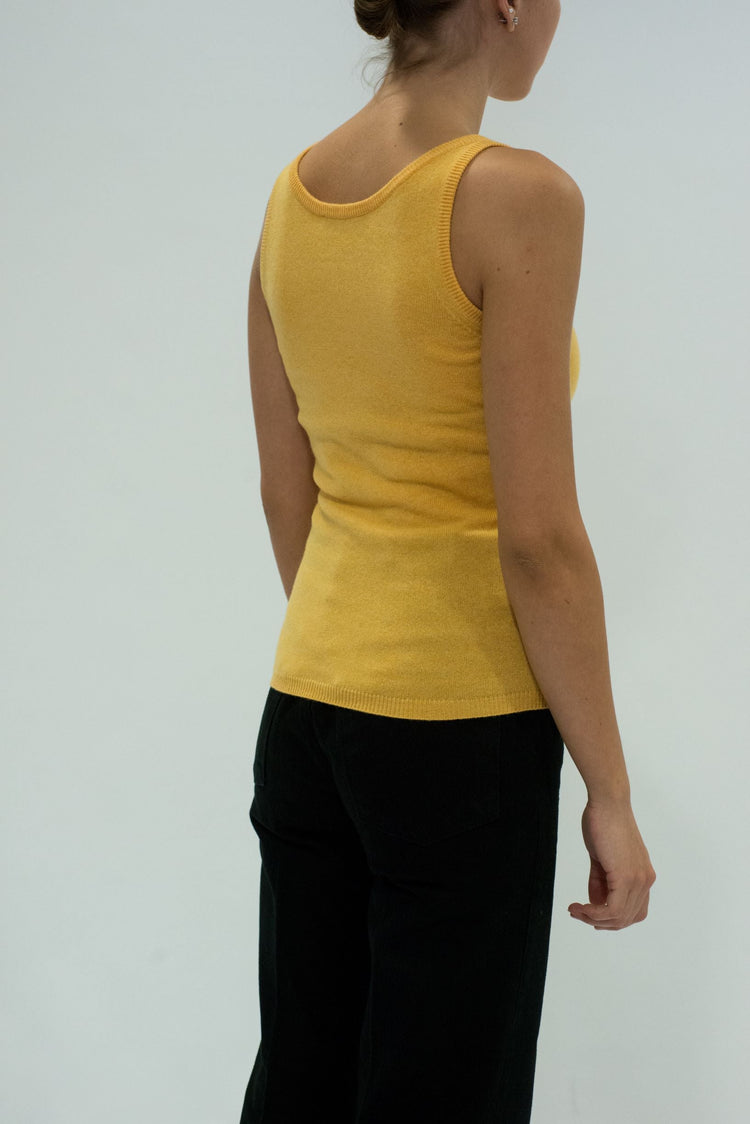 LA ROSE canotta cash ocra