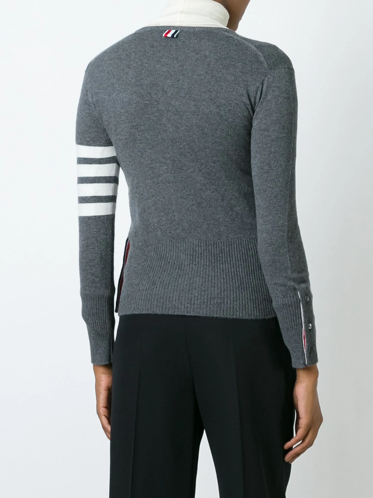 4-bar stripe cardigan