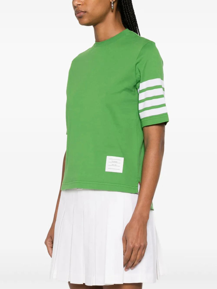 SHORT SLEEVE TEE W/ ENGINEERED 4 BAR IN SUSTAINABLE JERSEY