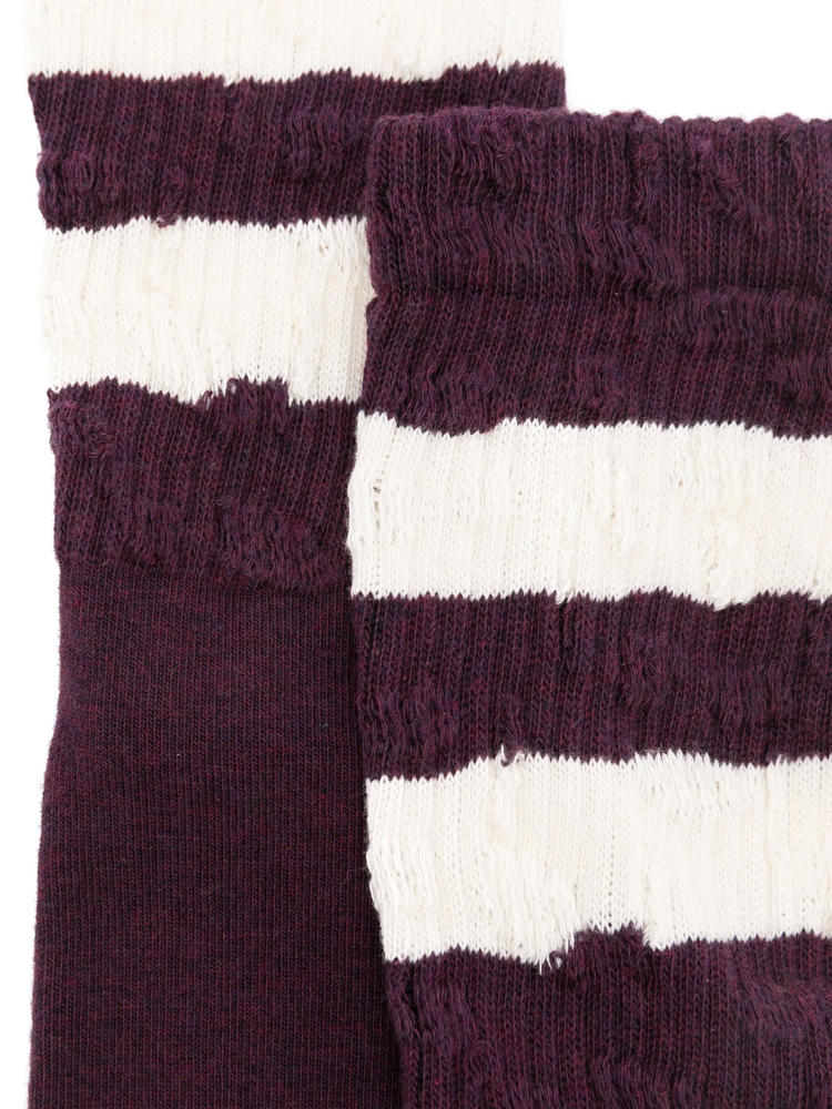 SOCKS HIGH RIB/STRIPES/RIPPED