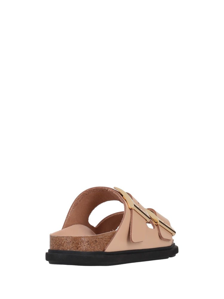 Arizona DB shine new beige, Natural Leather -