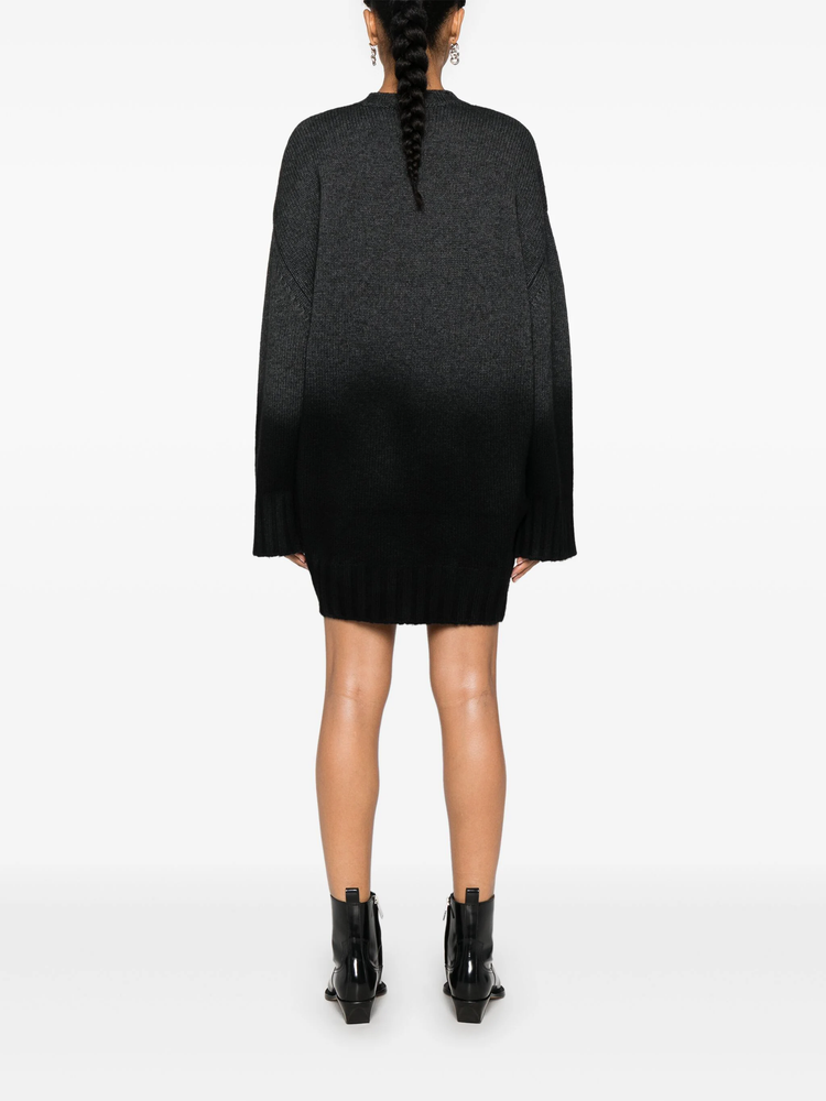 ribbed-knit mini dress