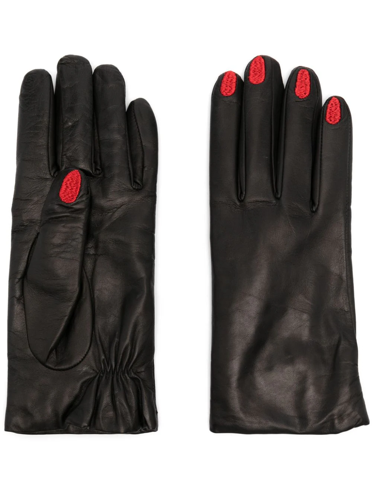 leather nail gloves