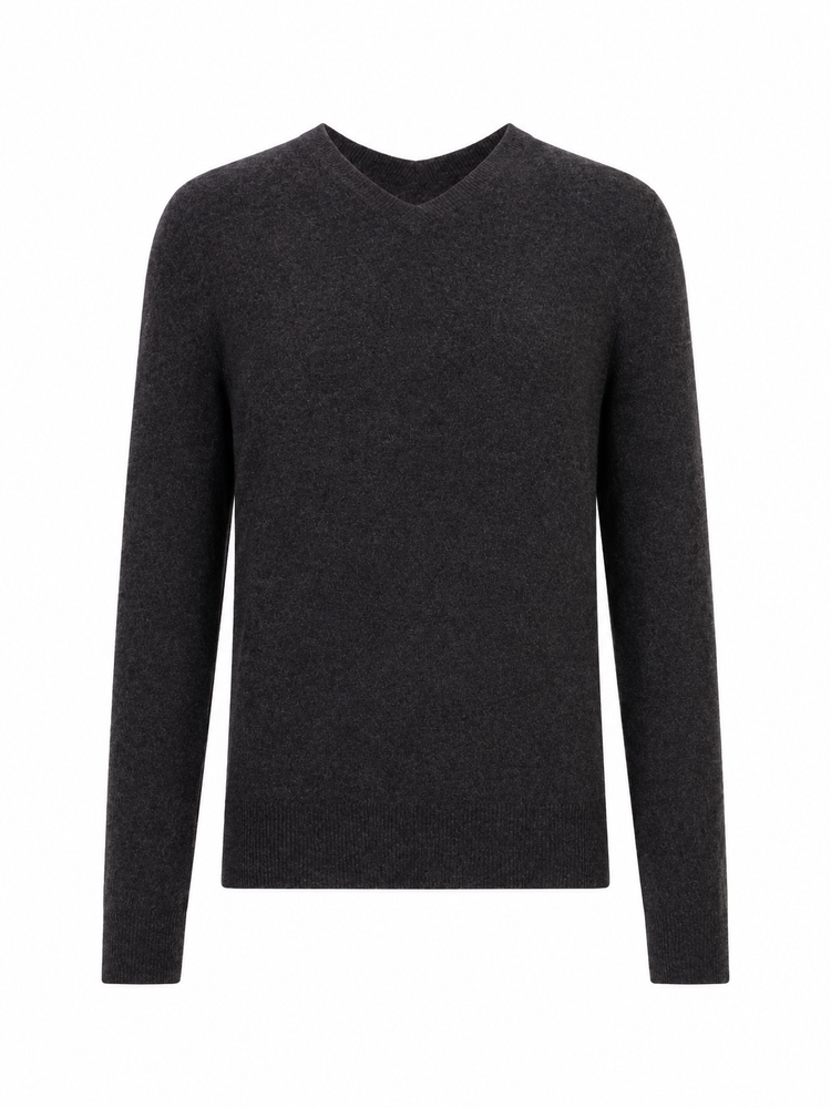 PULL COL V CACHEMIRE SOIE GG14