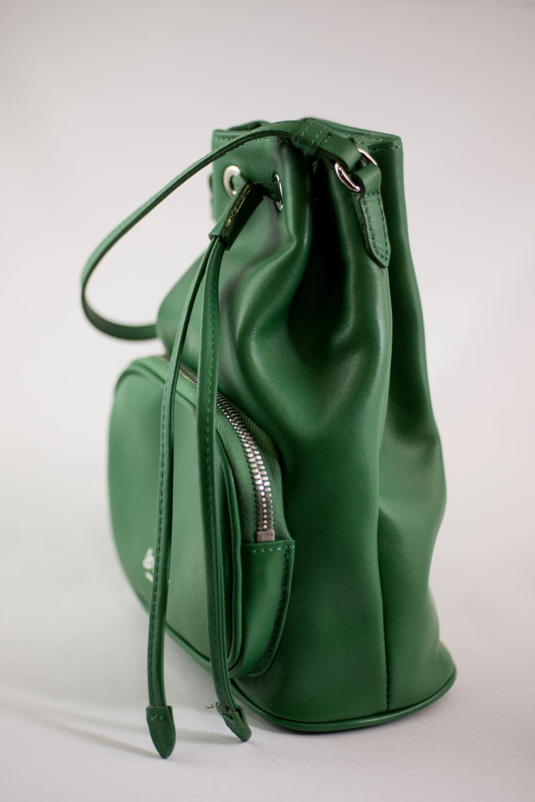 leather satchel bag red