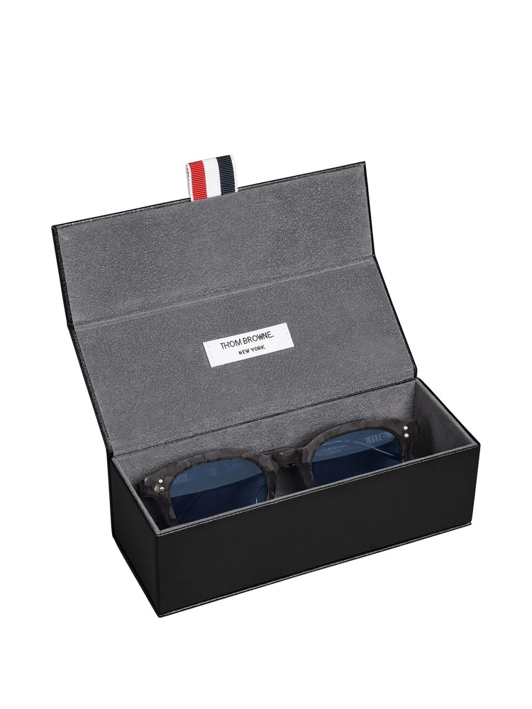 Tokyo tortoiseshell rectangular-frame sunglasses