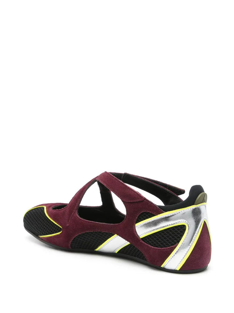 'Floor01' ballerina flat Multimateriali sintetici e pelle