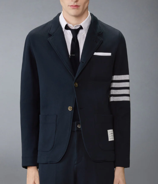 SACK JACKET IN DOUBLE FACE KNIT W/ ENG 4BAR
