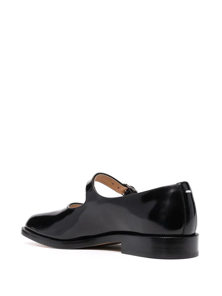 Tabi leather Mary-Jane shoes