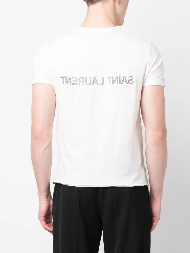 Reverse cotton T-shirt