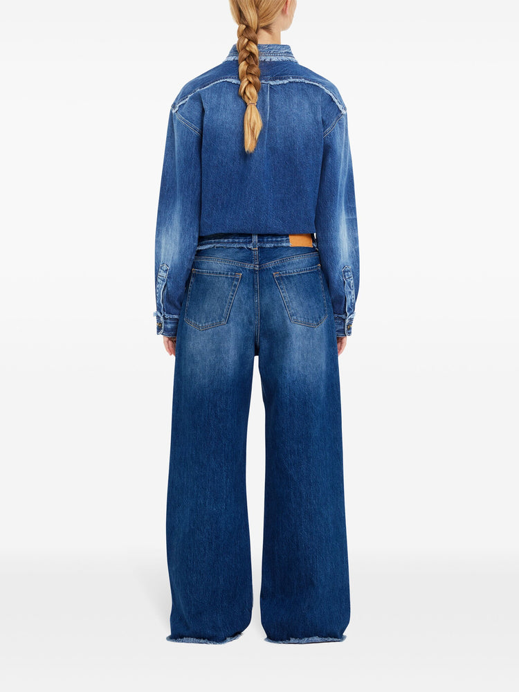 fringed jeans