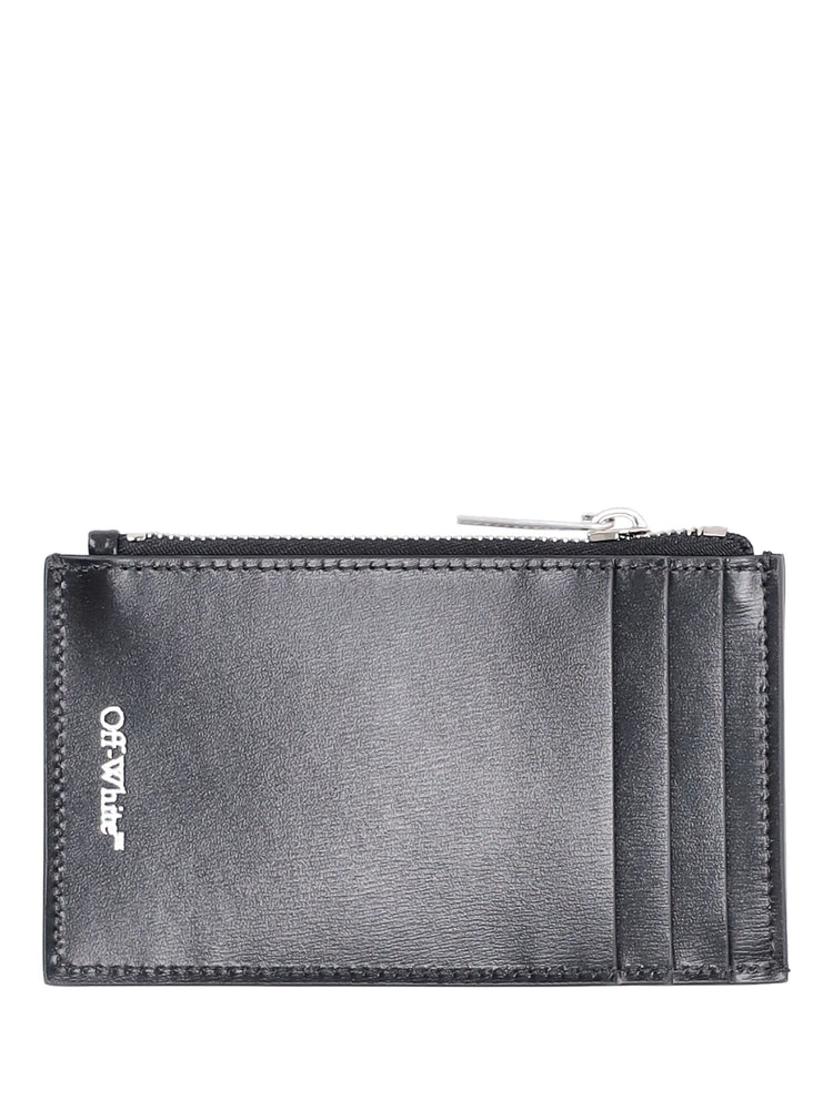 JITNEY ZIPPED CARD CASE QUOTE BLACK - WH