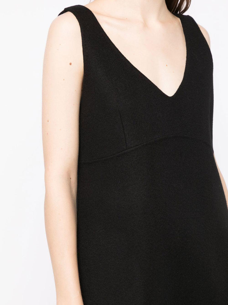 PAROSH V-neck shift mini dress