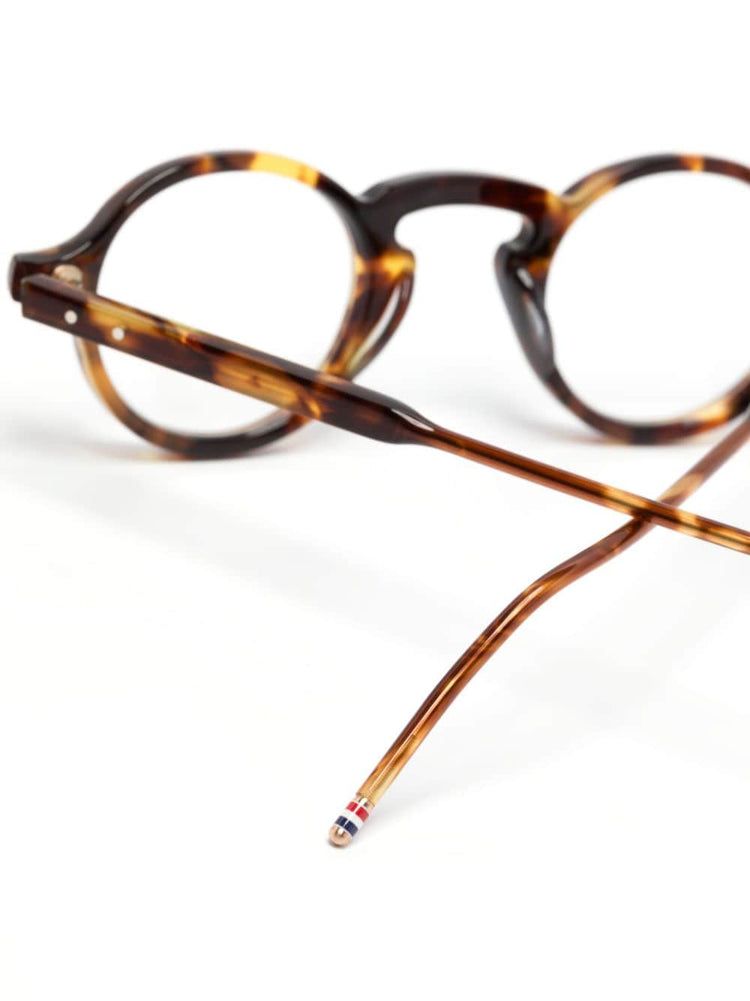 marbled round-frame glasses