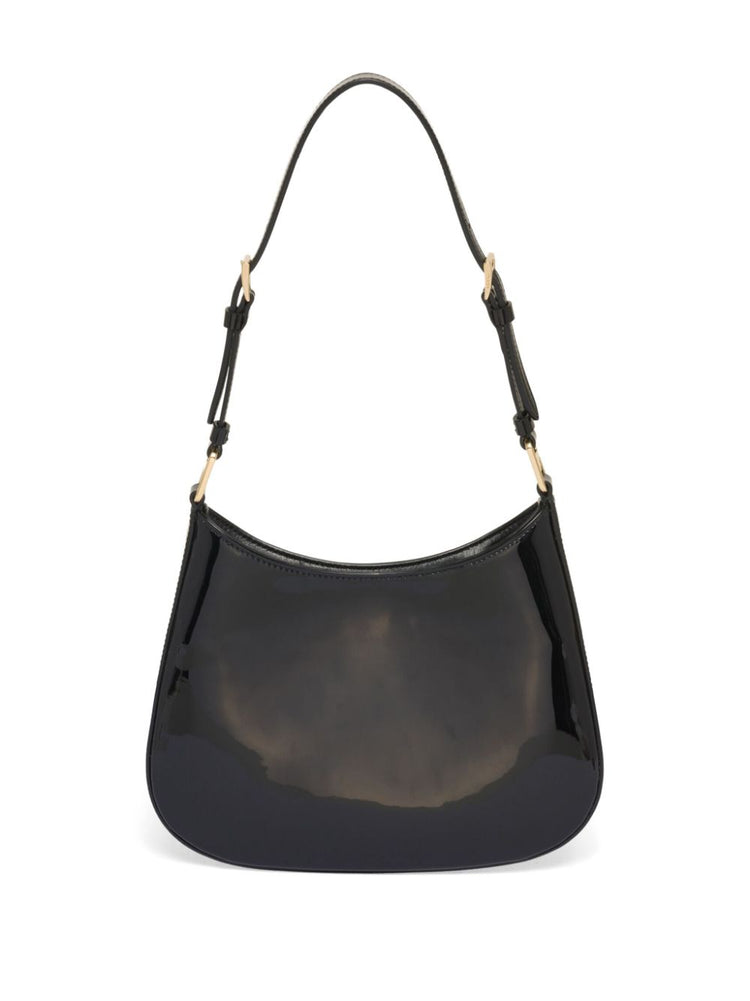 Cleo patent-leather shoulder bag