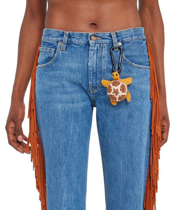 HANDMADE TURTLE CROCHET KEY TURQUOISE P