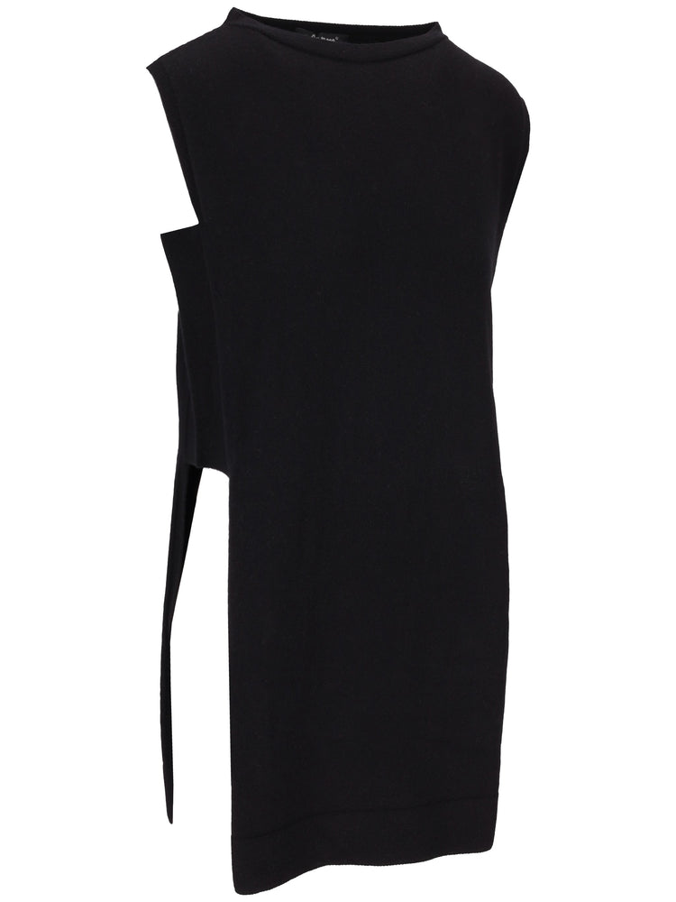 LA ROSE gilet links cashmere black