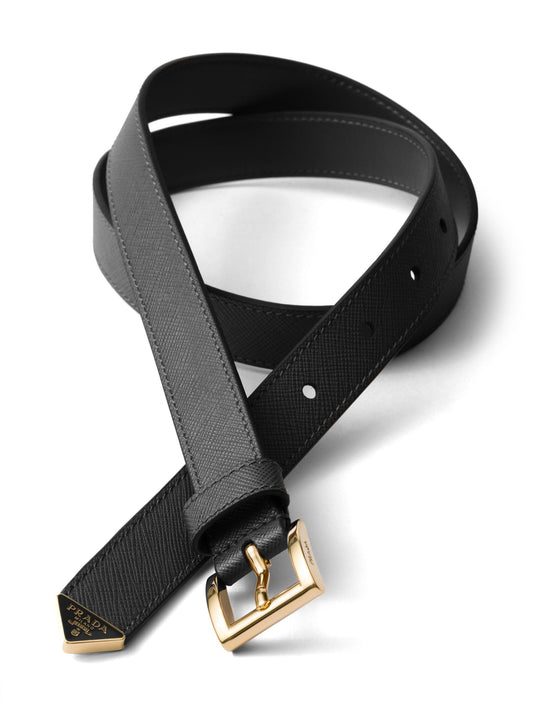 saffiano leather belt