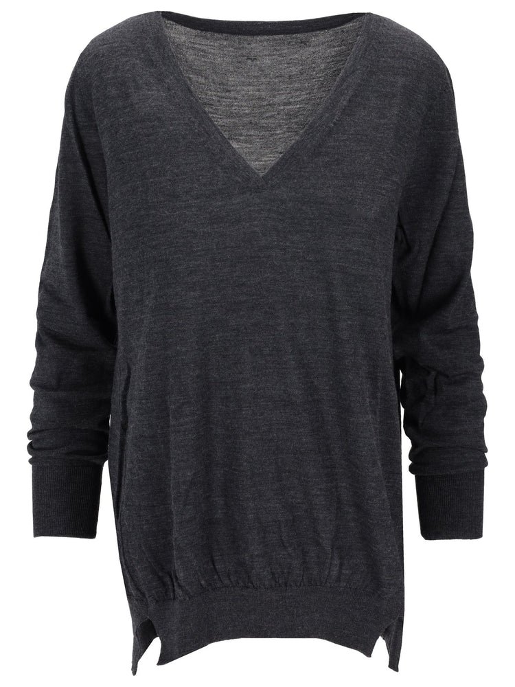 v neck knitwear
