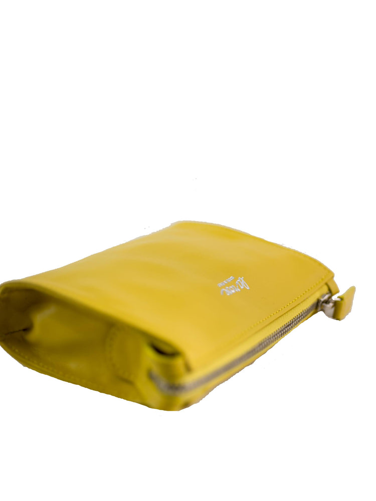 LA ROSE minimal leather make-up bag