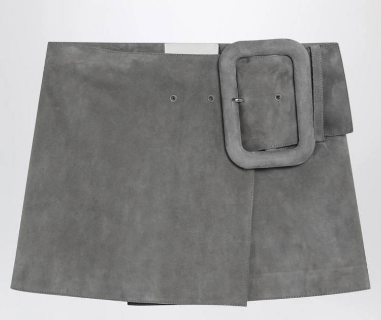 JUPE MINI AVEC CEINTURE A GROSSE BOUCLE
