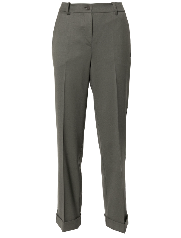 tailored virgin wool-blend trousers