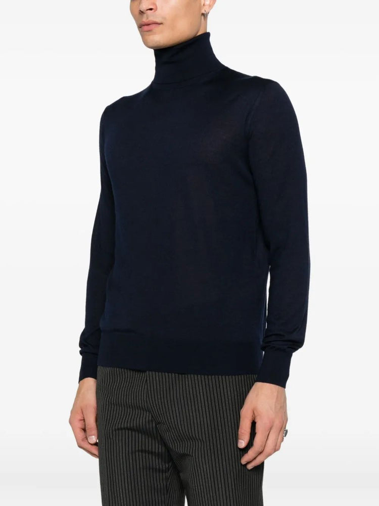 PULL COL ROULE CACHEMIRE LAINE