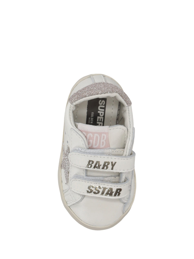 BABY SCHOOL NAPPA UPPER AND LIST GLITTER STAR AND HEEL