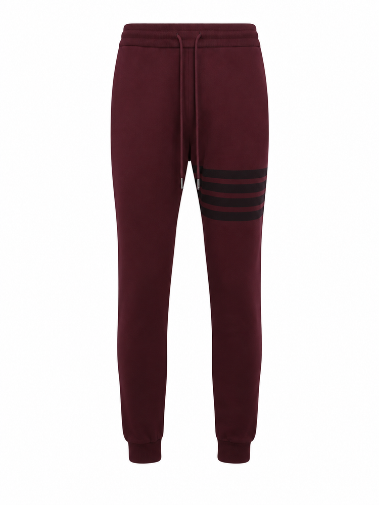 SWEATPANTS W/ TONAL 4 BAR IN GARMENT DYED LOOPBACK