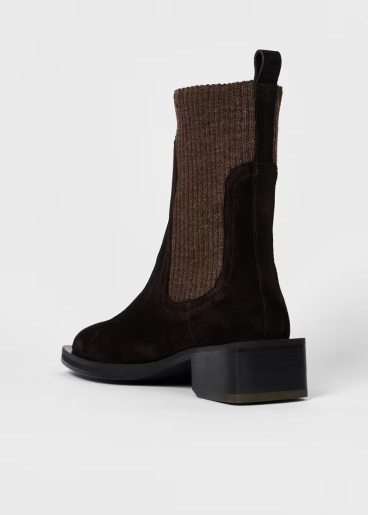 WOMENS SHOE MATOLA DARK BROWN SUEDE