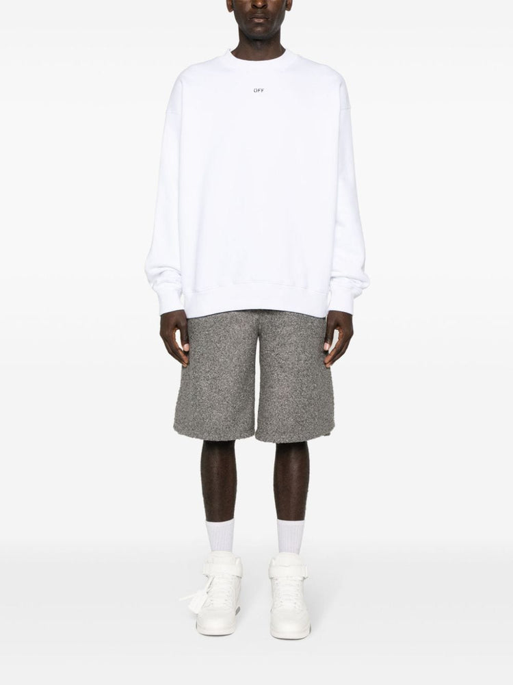 embroidered-logo cotton sweatshirt