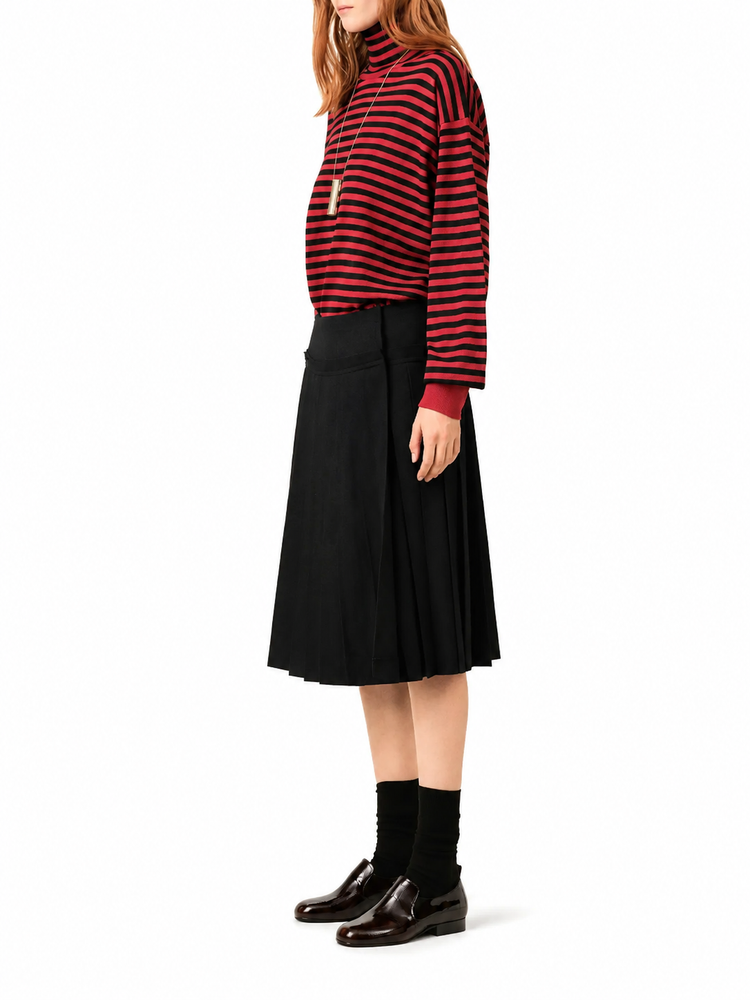 MIDI PLEATED SKIRT