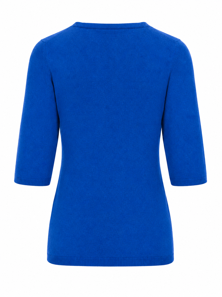 LA ROSE maglia 3/4 cashmere rosso