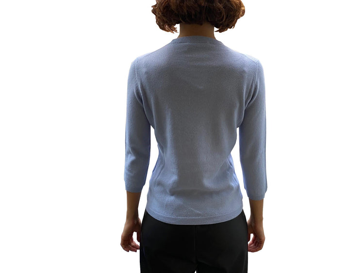 LA ROSE maglia 3/4 cashmere cream