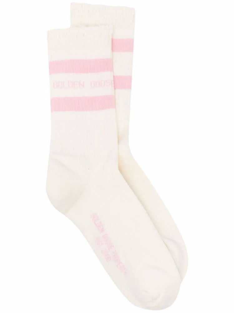 SOCKS HIGH RIB/ STRIPES/GOLDEN GOOSE/RIPPED