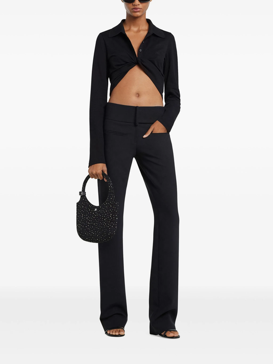 polo twist-detailing top