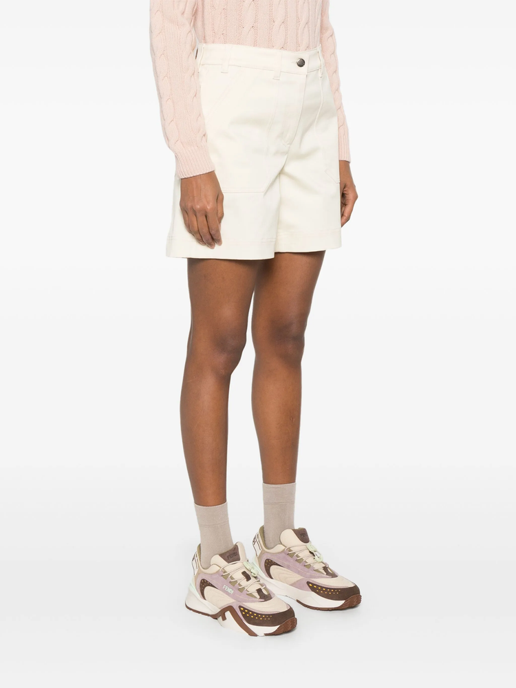 cotton gabardine shorts