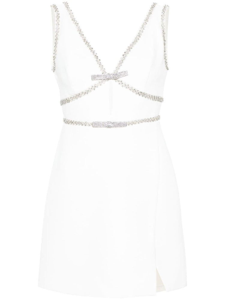 crystal-embellished mini dress