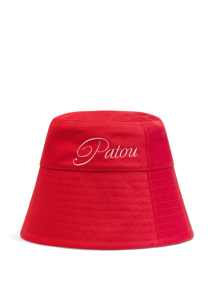 logo-embroidered bucket hat
