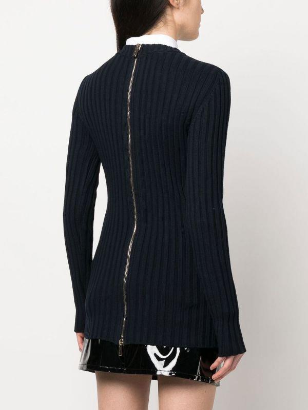 MIU MIU embroidered-logo detail jumper