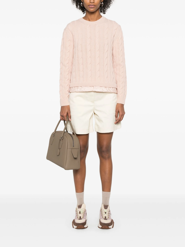 cotton gabardine shorts