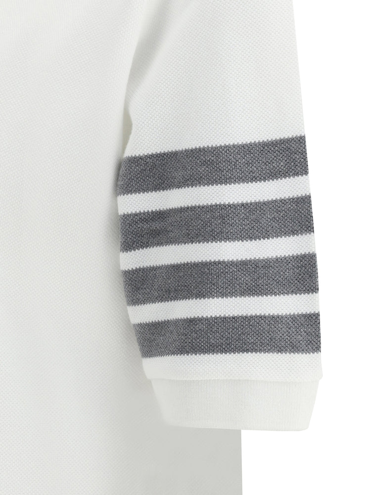 4-Bar short sleeved polo top