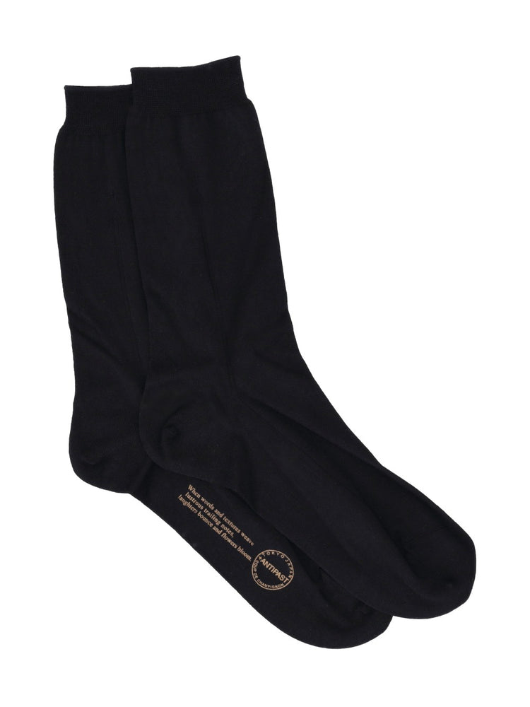 total black cotton socks
