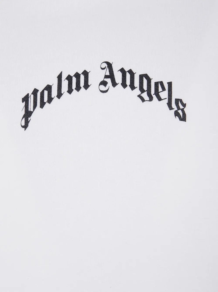 BACK CURVED LOGO LOOSE HOODY BLACK - OFF