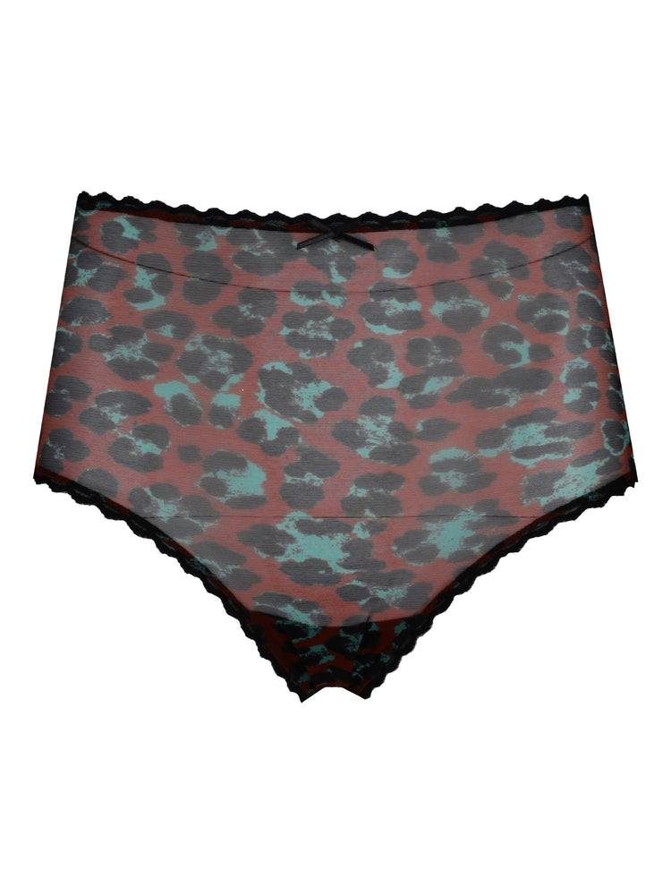 LAURA URBINATI Slip alto verde&rosa