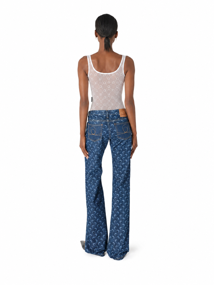 RECYCLED MESH FLOCK BODYSUIT