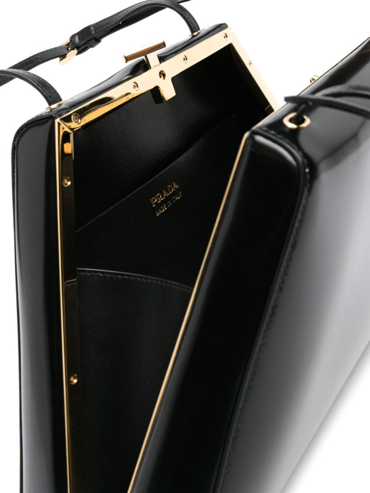 patent-leather tote bag