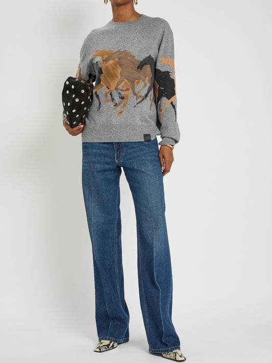 RACING HORSES JUMPER