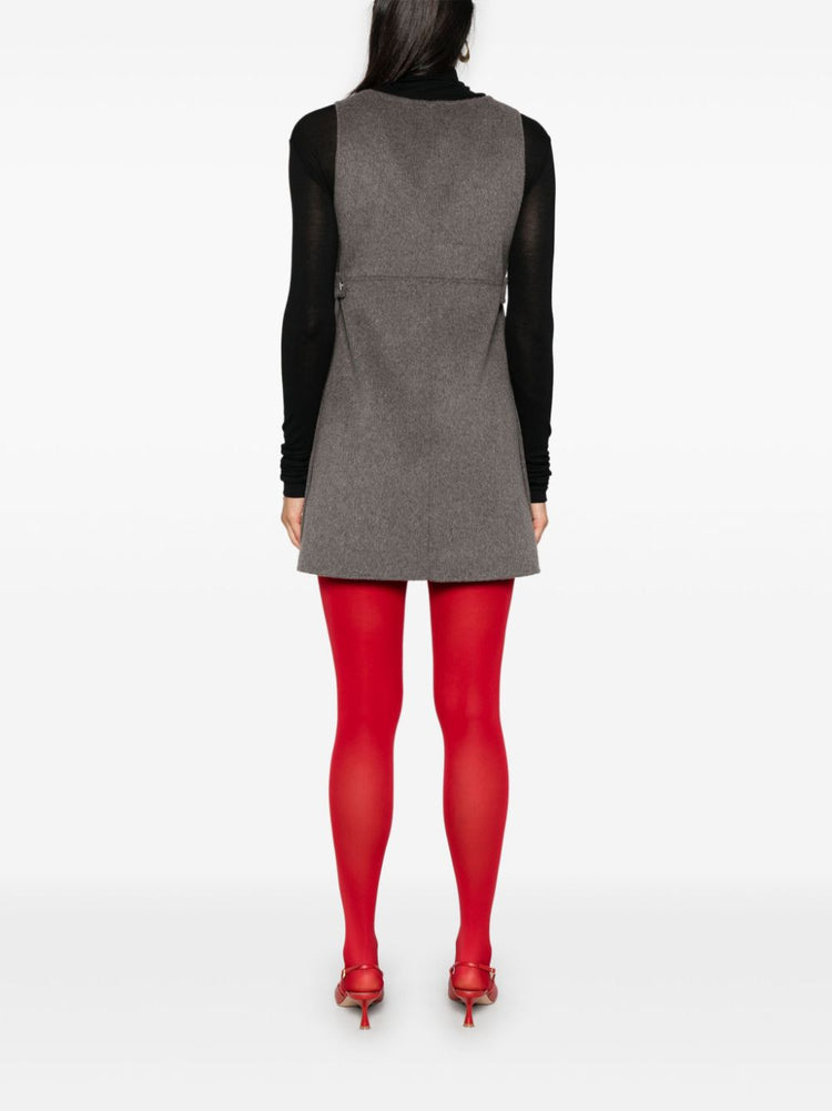 Leak belted mini dress