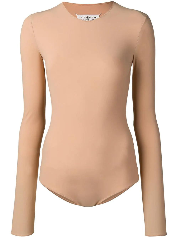 round-neck jersey bodysuit
